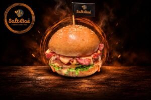 Chicken Cheese Sausage Supreme Burger